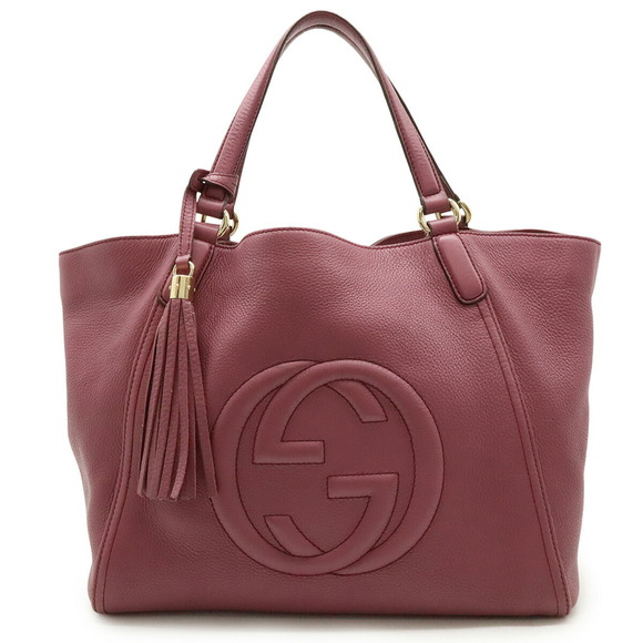 GUCCI Pink Leather Shoulder Bag